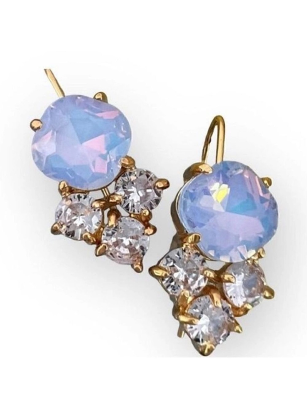 Vintage style blue detail Drop Earrings A92